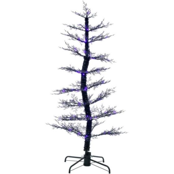 5-ft. Dancing Halloween Tree with Purple LED Lights and Sound