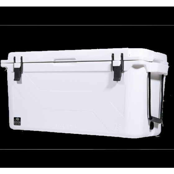 White 75 QT Bison Cooler