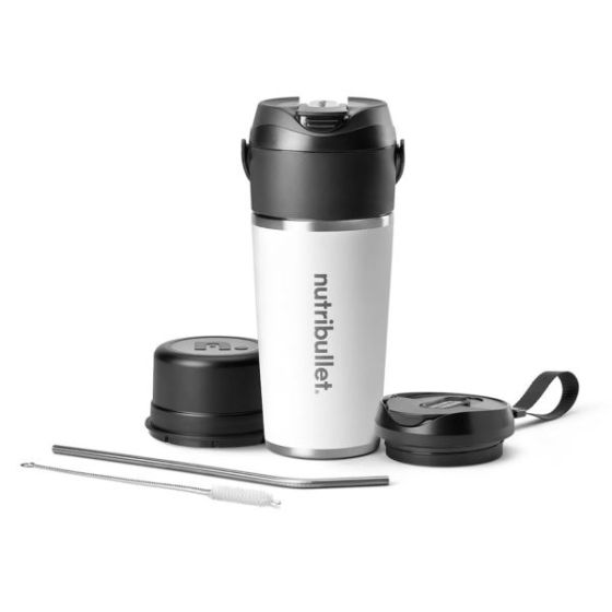 Flip Insulated Portable Blender - White