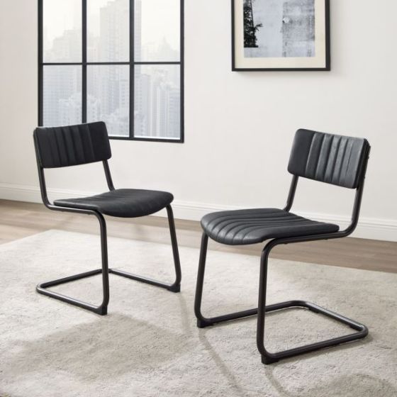 Conrad 2-Piece Cantilever Dining Chair Set