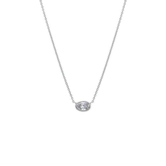 0.25 CT Lab-Grown Diamond Necklace 14K Size 18