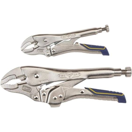 Locking Pliers Combo Pack, Curved Jaw, 7-Inch & 10-Inch