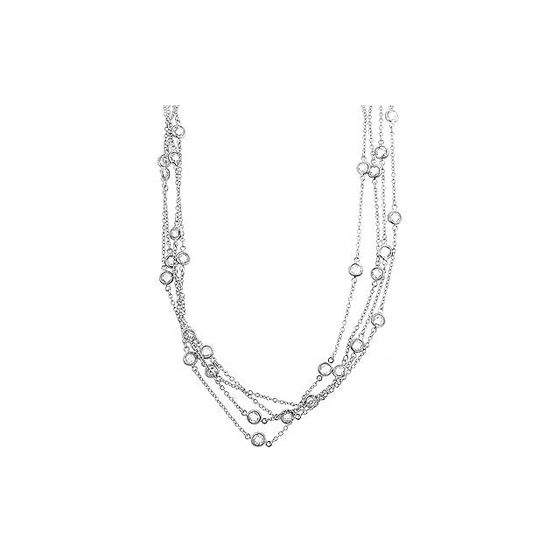 Layered Silvertone Fashion Necklace
