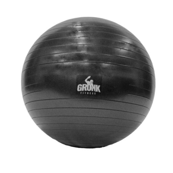 Gronk Fitness Stability Ball Black 55cm w/ pump