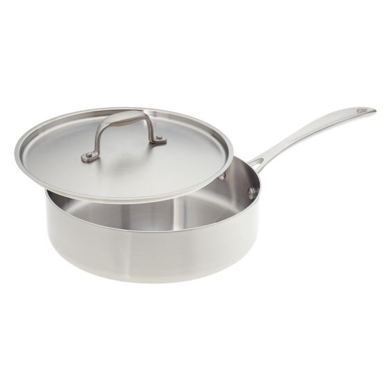American Kitchen 10-inch Covered Stainless Steel Saute Pan
