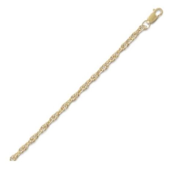 14k GF rope bracelet