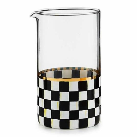 Sterling Check Mixing Glass
