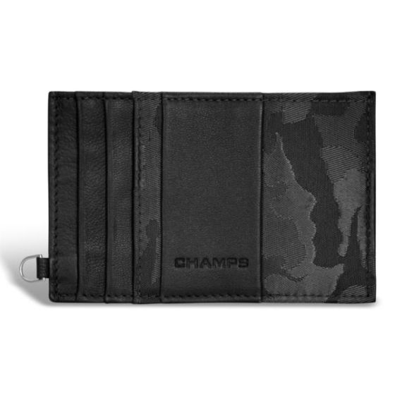 Camo Leather Slim Cardholder Size 4.5