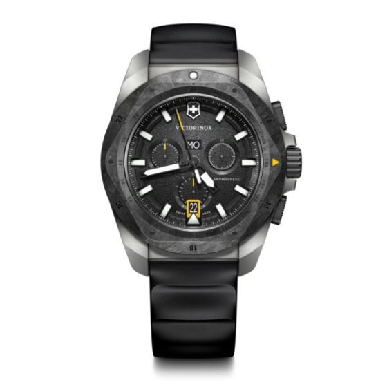I.N.O.X. Chrono Titanium/Carbon, 43mm, Black Dial, Black Rubber Strap