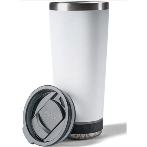VIBE 18 oz Tumbler - Choice of 1 BASE:SoloSpeaker Powerbank Beacon-White