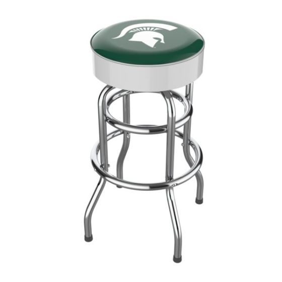 Michigan State Chrome Bar Stool