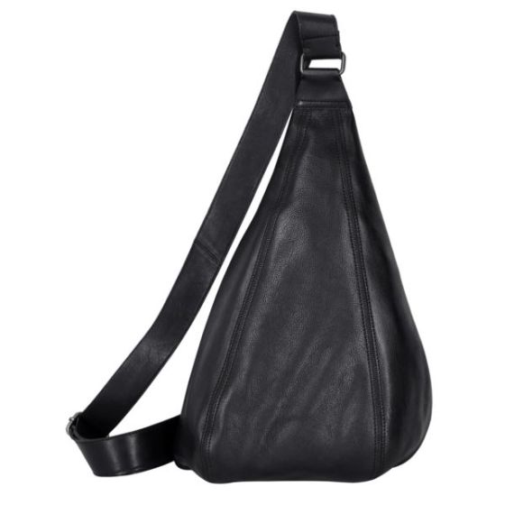 Hippie Leather Sling/Backpack Black