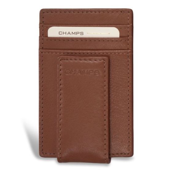 Onyx Leather Mag Card Case Size 2.75