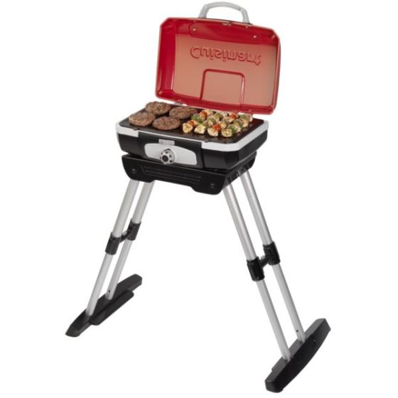 Petit Gourmet Gas Grill with Stand & Grill Cover Bundle