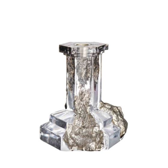 Rocky Baroque Candlestick Glossy Glaze Large