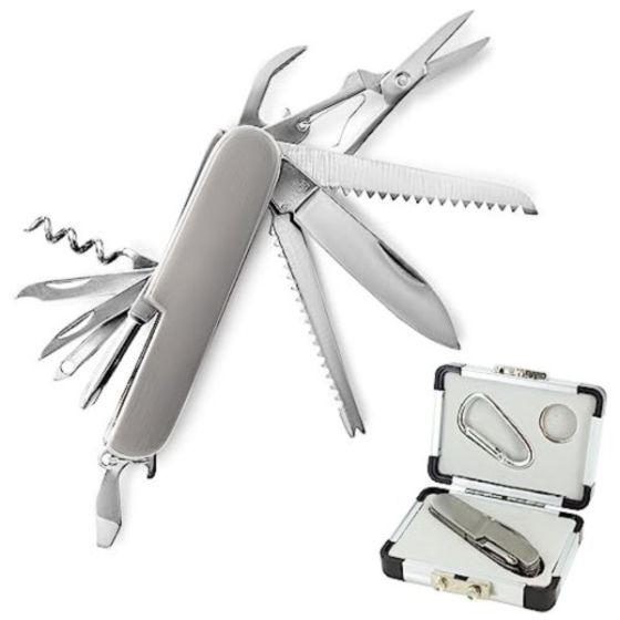 3 Pc. 14 Function Knife with Maxabiner Clip and Case