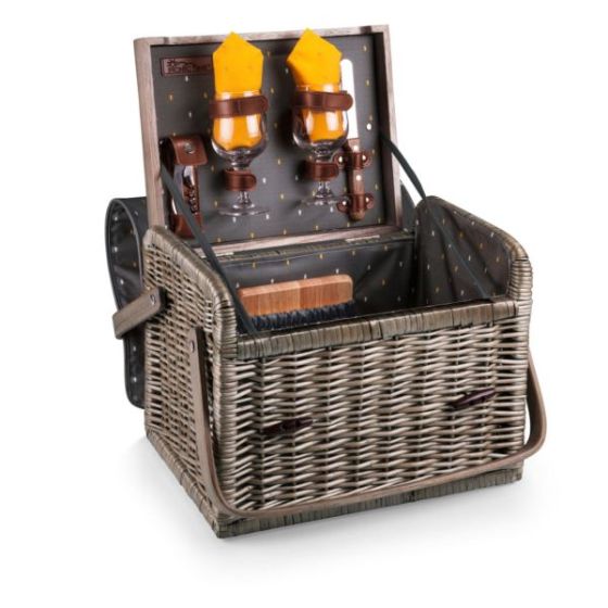 Kabrio Basket - Anthology Collection - Gray with Gold Accents