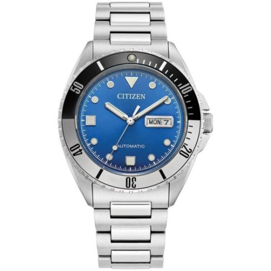Men's Sport Luxury Automatic Blue Dial Stainless Steel Bracelet Watch