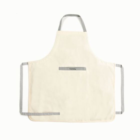 2 Pocket Linen Apron Cream