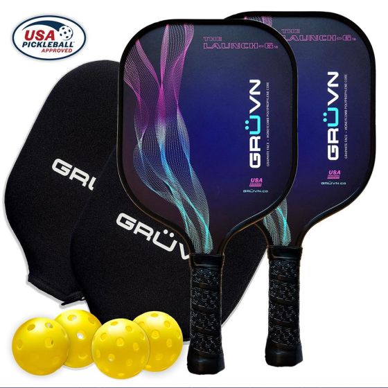 Pickleball Starter Set - 2 Launch-G16 & 4 balls Size 15.7''