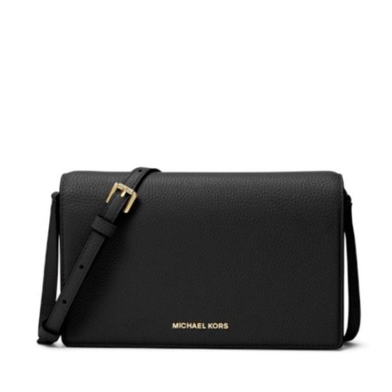 Jet Set Medium Flap Crossbody Bag -  Black