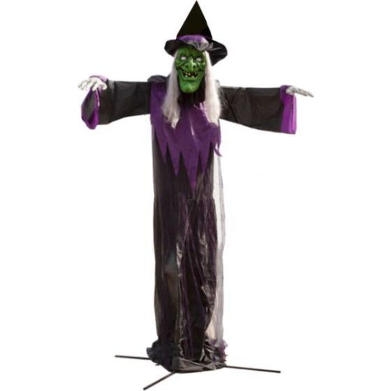 15-ft. Animatronic Witch with Lights and Sound, Outdoor Halloween Decoration