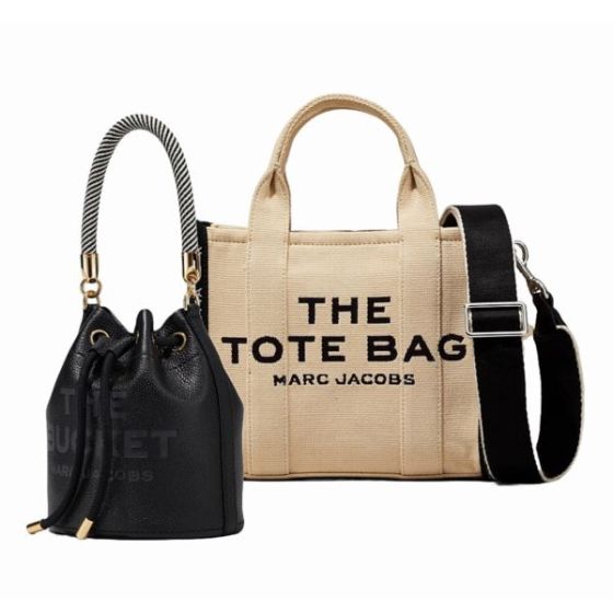Small Tote/Leather Bucket Duo