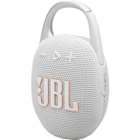 JBL Clip 5 Portable Bluetooth Speaker-White