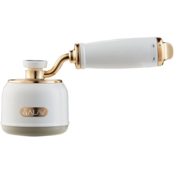 Retro Edition Rechargeable Fabric Shaver and Lint Roller with 6-Blade Shaving System, Pearl