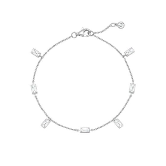 Crislu Prism Baguette Bracelet Finished in Pure Platinum