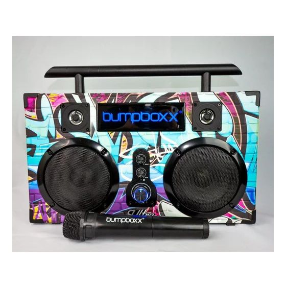 Bumpboxx Ultra+ Bluetooth Boombox with Microphone - Graffiti