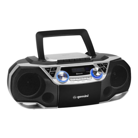 Boombox w/ CD, MP3, Bluetooth & FM