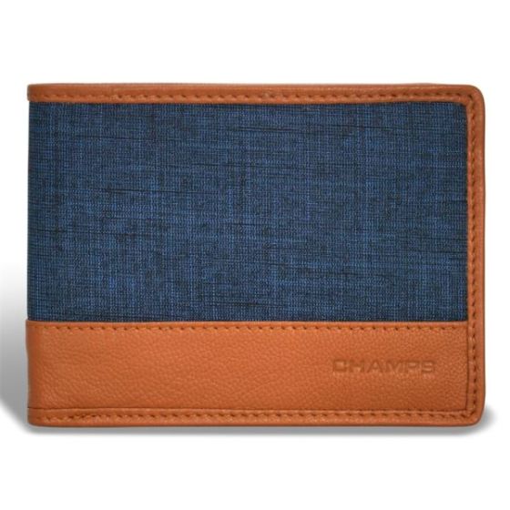 Denim Leather Bi-Fold Wallet Size 4.5