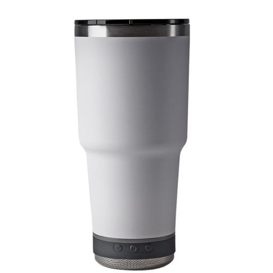 VIBE 28 oz Tumbler - Pro Speaker -White