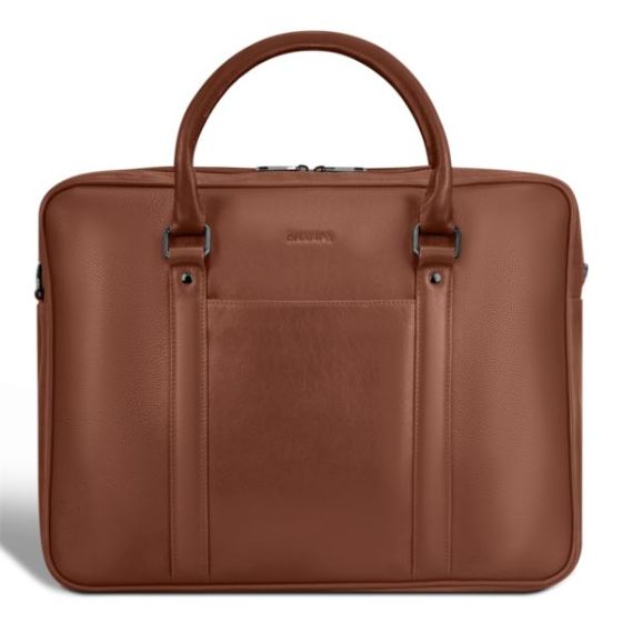 Onyx Leather Briefcase Size 16.3