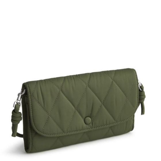 Wildwood Wallet Crossbody-Bronze Green-Performance Twill