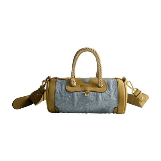 Quilted Horseshoe Mini Duffel Crossbody