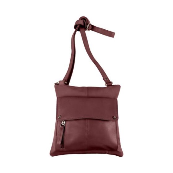 Leather RFID Organizer Crossbody Size 10