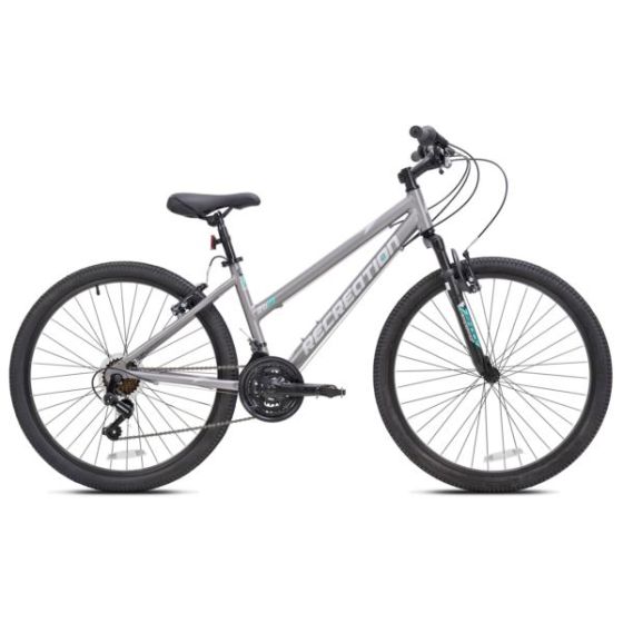 SilverRidge Women's Step-Thru Cross Country Mountain Bike in Grey/M
