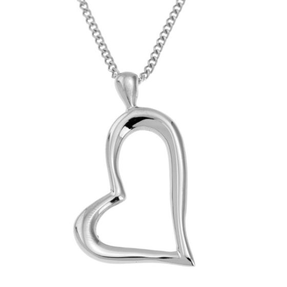 Joyful Sentiments Open Heart Pendant Necklace