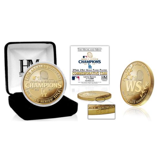 LA Dodgers 2024 World Series Champions Gold Coin