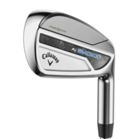 Callaway Paradym Ai Smoke Iron Set - Graphite Shafts - Left Hand/5-PW,AW/Regular Flex