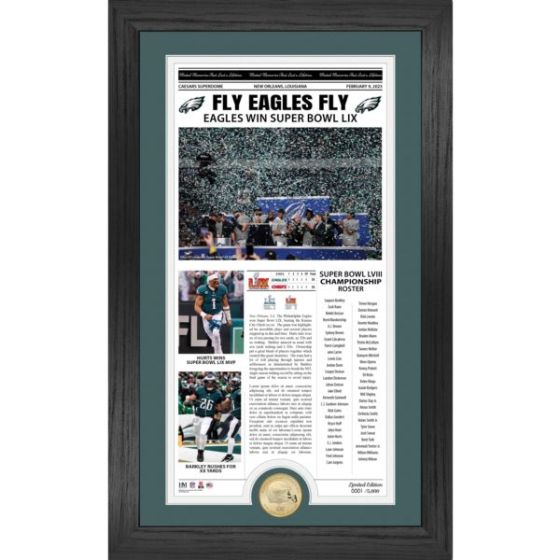 Philadelphia Eagles Super Bowl LIX Champions Front Page Photo Mint