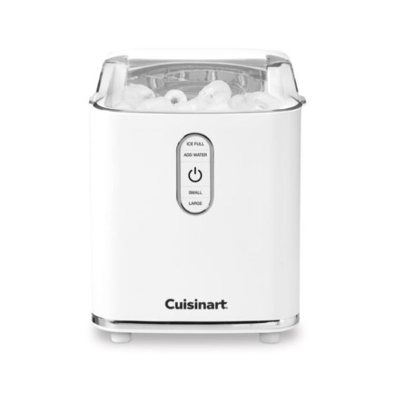 Compact Bullet Ice Cube Maker - White