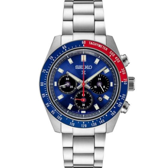 Prospex Speedtimer SS Solar Chronograph Blue Dial