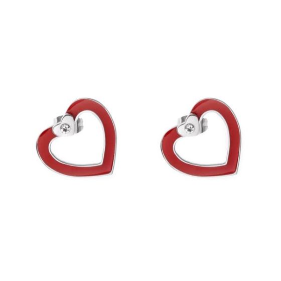 Joyful Sentiments Red Heart Earrings