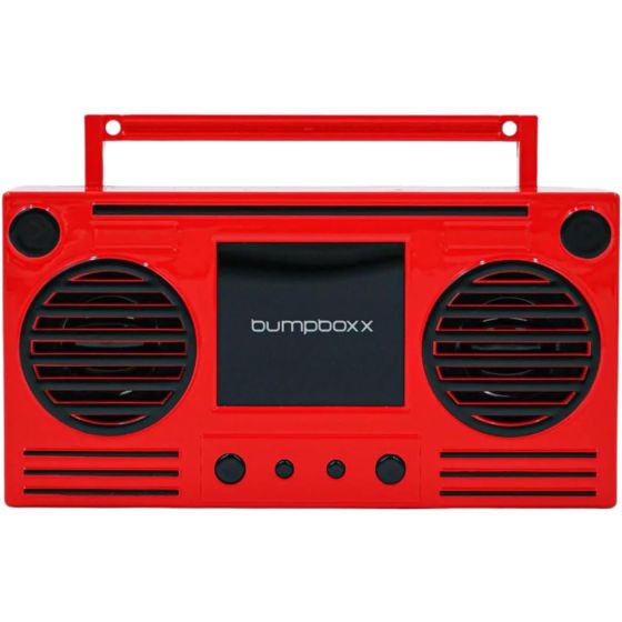 Bumpboxx Microboom Wearable Bluetooth Speaker Boombox - Candy Red