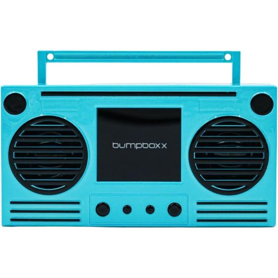 Bumpboxx Microboom Wearable Bluetooth Speaker Boombox -Bumpin Blue