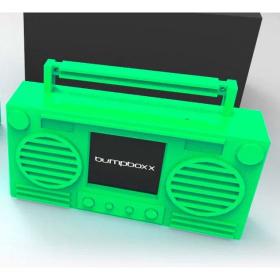 Bumpboxx Microboom Wearable Bluetooth Speaker Boombox-Slime Green