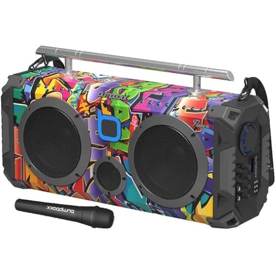 Bumpboxx Flare8 Pro Bluetooth Boombox-Graffiti